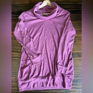 Levaca Long Sleeve Top- Purple Size Medium